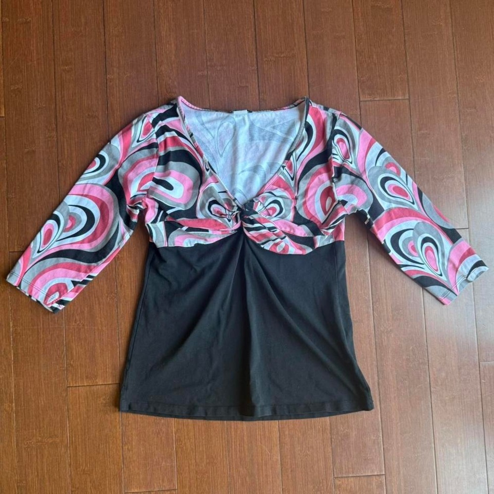 Venus Swirl Print‎ Top